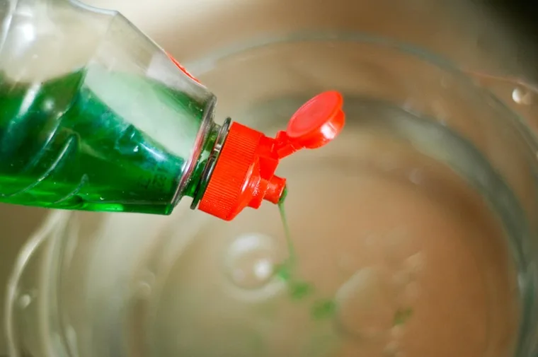 Pha loãng nước rửa chén trước khi dùng