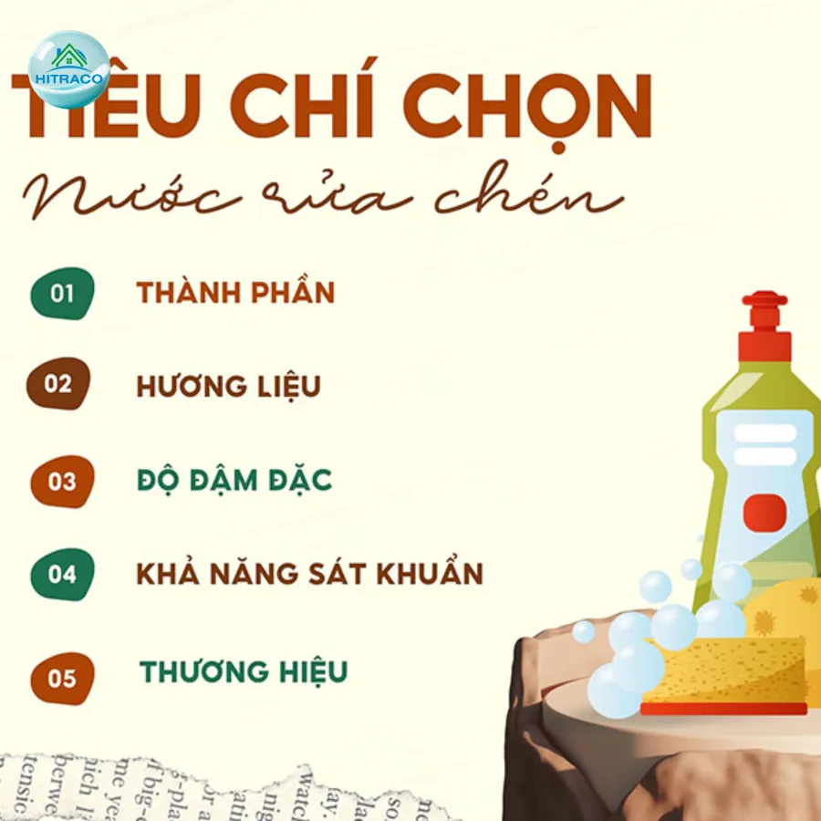 Tiêu chí chọn mua nước rửa chén hữu cơ
